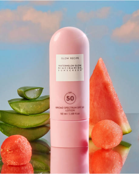 GLOW RECIPE –  Watermelon Glow Niacinamide Sunscreen SPF 50